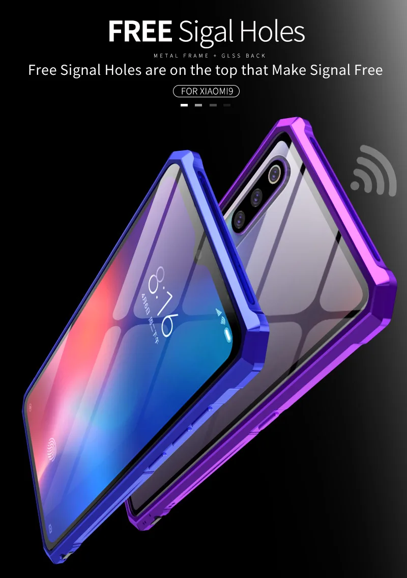 Чехол OMEVE для Xiaomi mi 9 Pro, металлический сплав, рамка, закаленное стекло, задняя крышка для Xiaomi mi 9 mi 9 Pro Xiao mi 9 Pro 5G, бампер, чехол