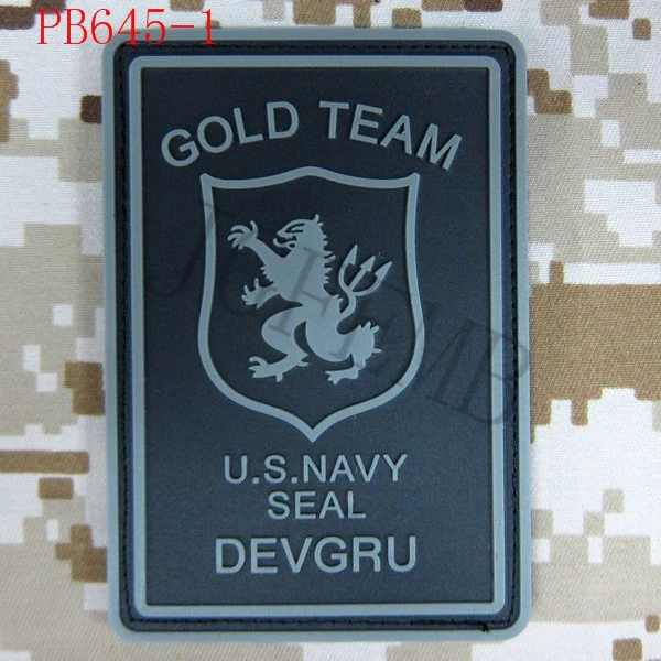 Военные тактические 3Д нашивки DEVGRU U.S.NAVY SEAL GOLD TEAM черные красные зеленые серые