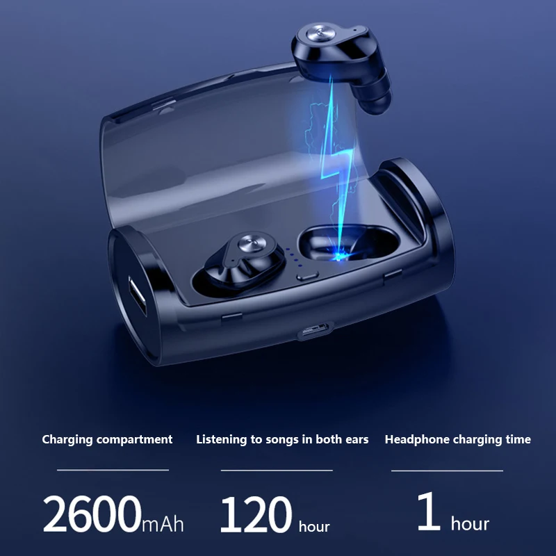 HATOSTEPED Bluetooth наушники беспроводные IPX5 водонепроницаемые 2600 мАч Fone de ouvido