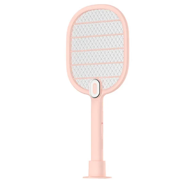 Pink Xiaomi Mijia 3 электрическая ловушка для комаров, Многослойная сетка, электрический ручной убийца комаров, насекомых, мух, жук, мухобойка, мухобойка - Цвет: Pink