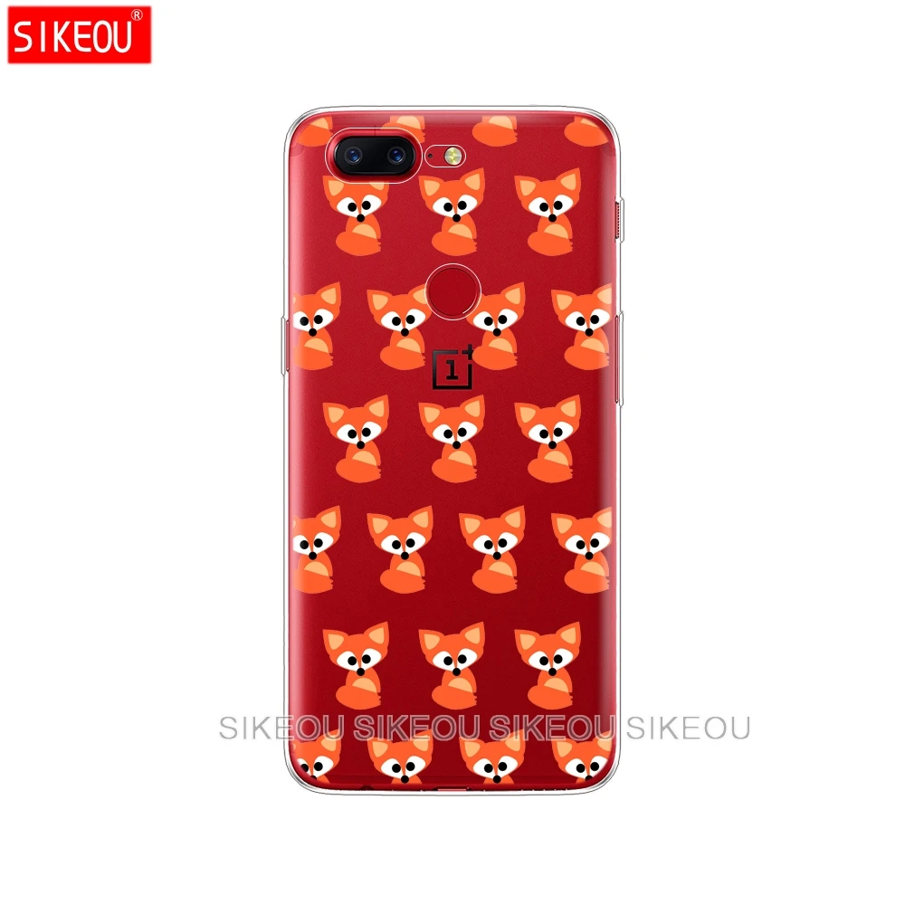 Силиконовый чехол для Oneplus one plus 6 5T 5 3 A3000 A5000 мягкий ТПУ с цветным рисунком лисы