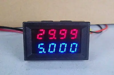 Комбинированный Измеритель постоянного тока двойной Вольтметр Амперметр 0 100 в