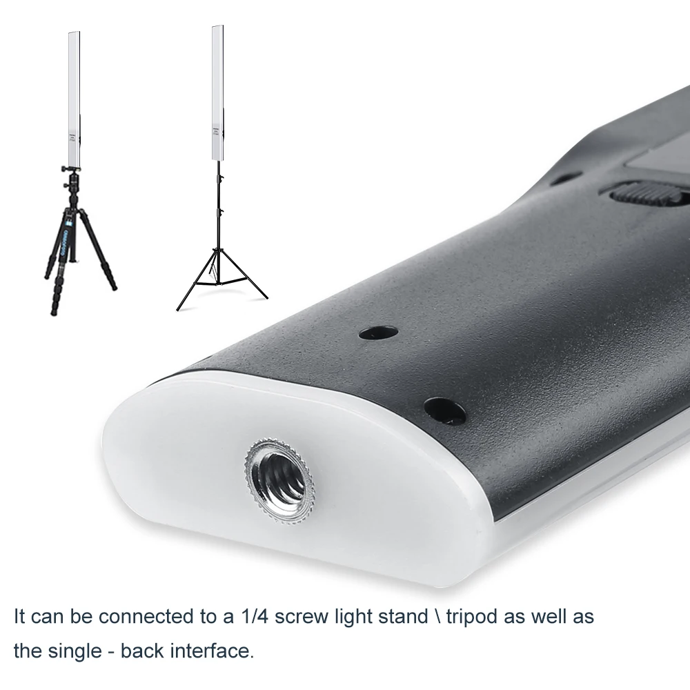 

Yongnuo YN360S Ultra-thin,Ultra-light Handheld Ice Stick LED Video Light 3200k to 5500k Controlled by Phone App Fill Light Stick