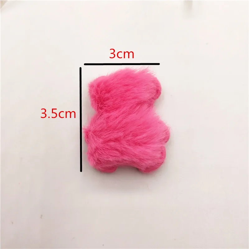 10pcs/lot Furry Felt bear Padded Appliques For Clothes Sewing Supplies DIY Craft Decoration Baby Headwear Accessories | Дом и сад