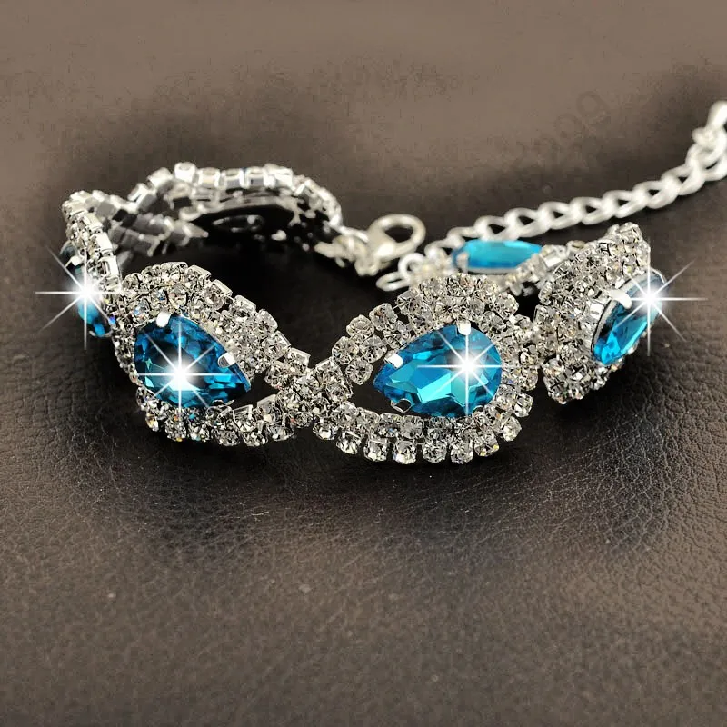 Роскошные свадебные женские ювелирные изделия 100% Стерлинговое Серебро 925 пробы