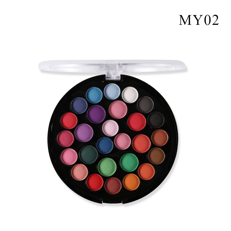 matte 02 Miss Rose Makeup 27 полноцветная палитра теней для век матовые мерцающие тени для век набор профессиональной косметики - Цвет: matte 02