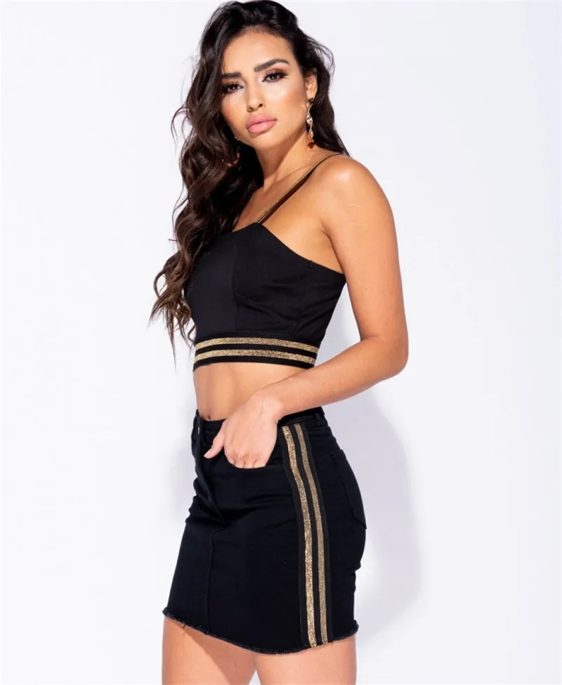 

Womens Summer Shinny Tube Top Shorts Bodycon Two Piece Set Outfits Women's Sets 2019
