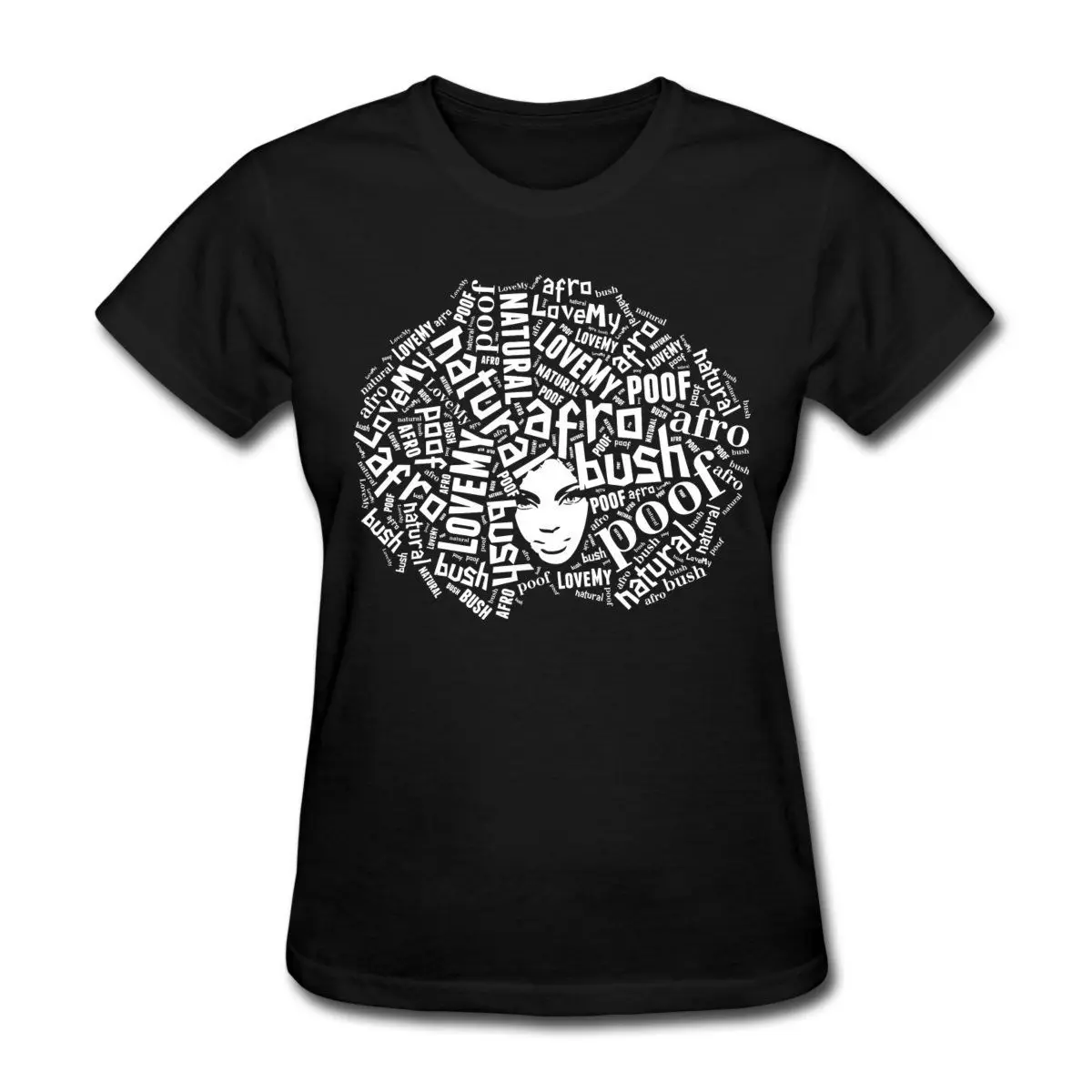 Женская футболка с натуральными волосами Love My Afro высокое качество футболки
