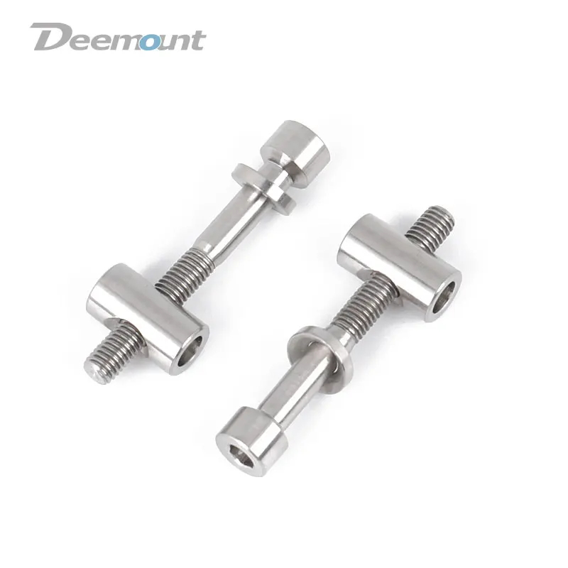 40mm Titanium 2PCS Deemount 2 шт./лот титановые болты M5x30/40 с шестигранной головкой для крепления Подседельный штырь для велосипеда MTB горный велосипед Ti части винты SCW-019 - Цвет: 40mm Titanium 2PCS