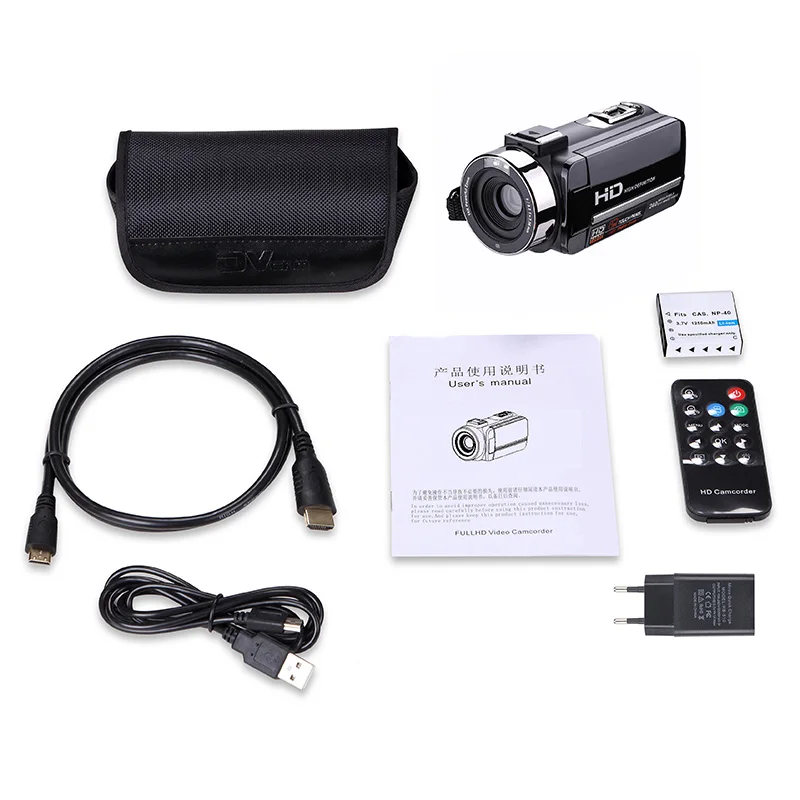 

HD Digital Camera Video Recorder Camcorders 16X CMOS 3.0 inch Rotation Screen Reflex IR night vision with Remote Control