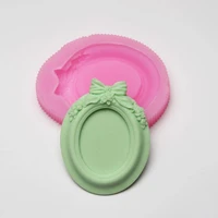 decorating craft plaster aromatic mirror soap silicone mould chocolate cake decoration tool handmade silica gel soap mold