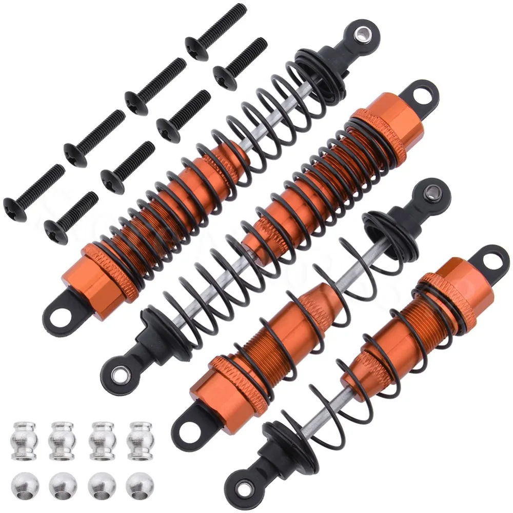 4 шт. для FS Racing 1/10 RC автомобилей багги Алюминиевый задний масляный амортизатор