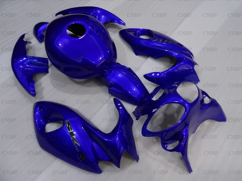 SV 650 1998 2002 комплекты обтекателей SV400 1999 SV650 00 01 синие обтекатели|Пластиковые и