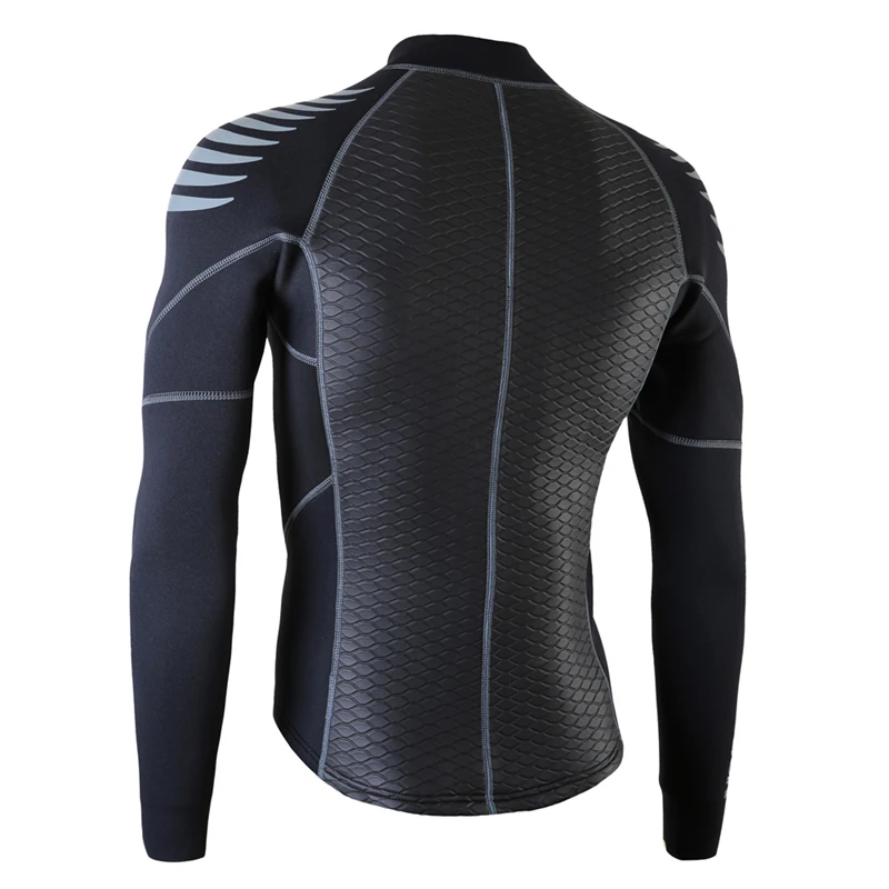 Неопреновый Мужской купальный костюм для подводного плавания на лодках флисовая подкладка теплая куртка гидрокостюм для серфинга виндсерфинга купальники