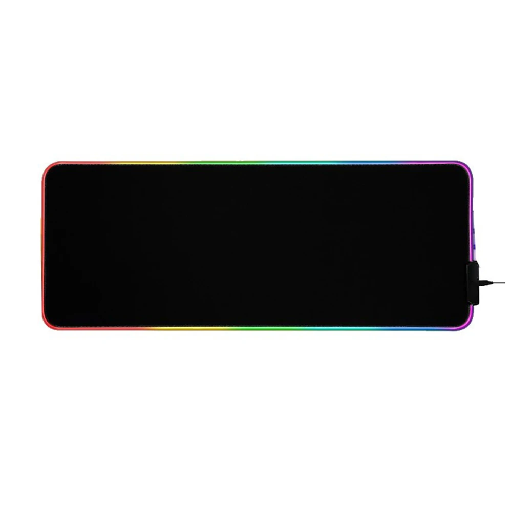1pcs RGB Large Glowing LED Extended Mousepad Non-Slip Rubber Base Computer Keyboard Pad Mat Soft Gaming Mouse | Компьютеры и офис