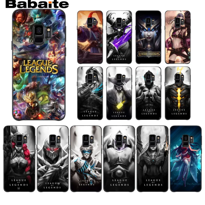 Черный мягкий силиконовый чехол из ТПУ для телефона Babaite League of legends Samsung Galaxy s9 s8 plus