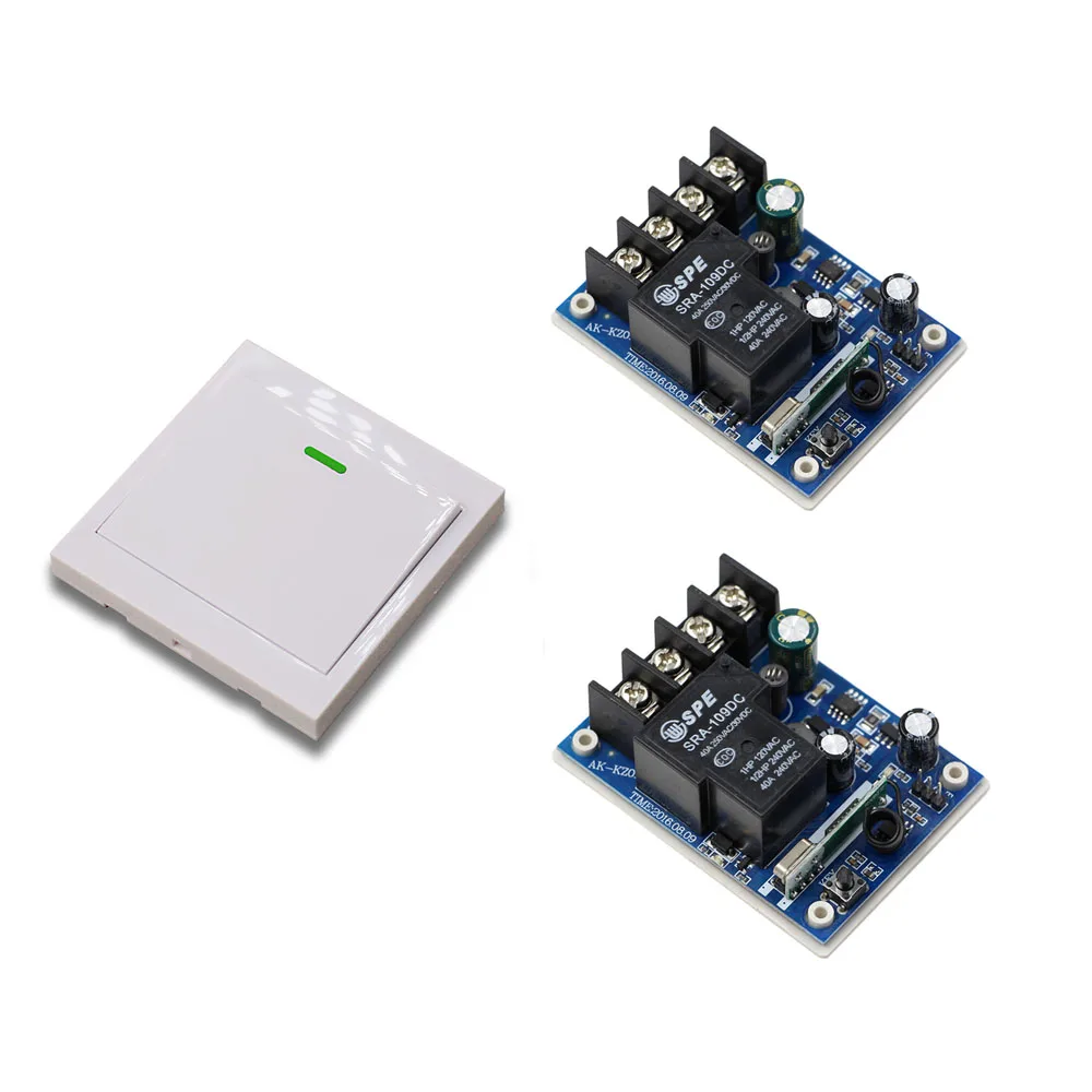 

DC 12V 24V 36V 48V Wireless Remote Control Switch Receiver Wall Panel Remote Transmitter Hall Bedroom Ceiling Lights Lamp Switch