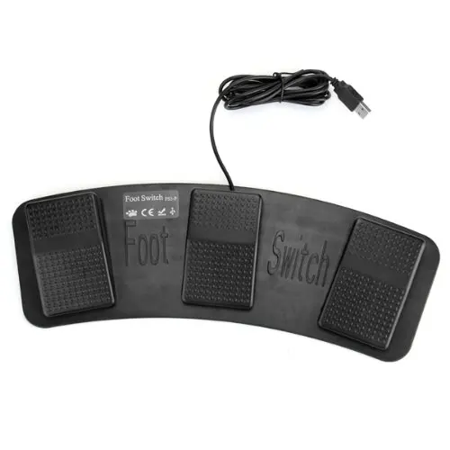 High Quality FS3-P USB Triple Foot Switch Pedal Control Keyboard Mouse PC Game Plastic | Switches