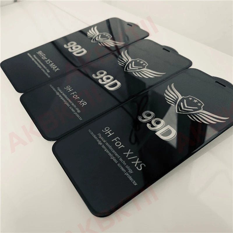AKBKTII 99D изогнутый край Полное покрытие защитное стекло на iPhone 7 8 6 6S Plus закаленное