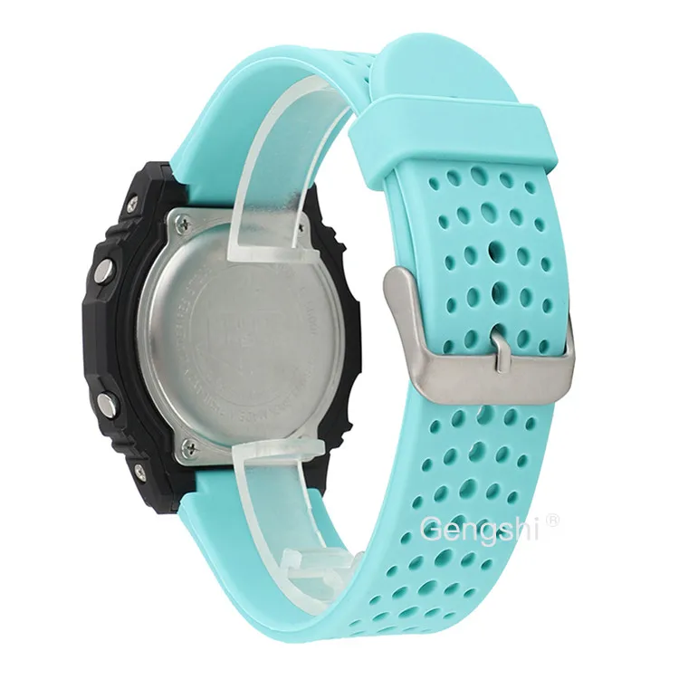 Water duck green 16 мм силиконовый ремешок для часов подходит для TIMEX T2n720, T2n721 T2n739, T49859, T2p141, T2n722, T2n723, T2n738 - Цвет ремешка: Water duck green