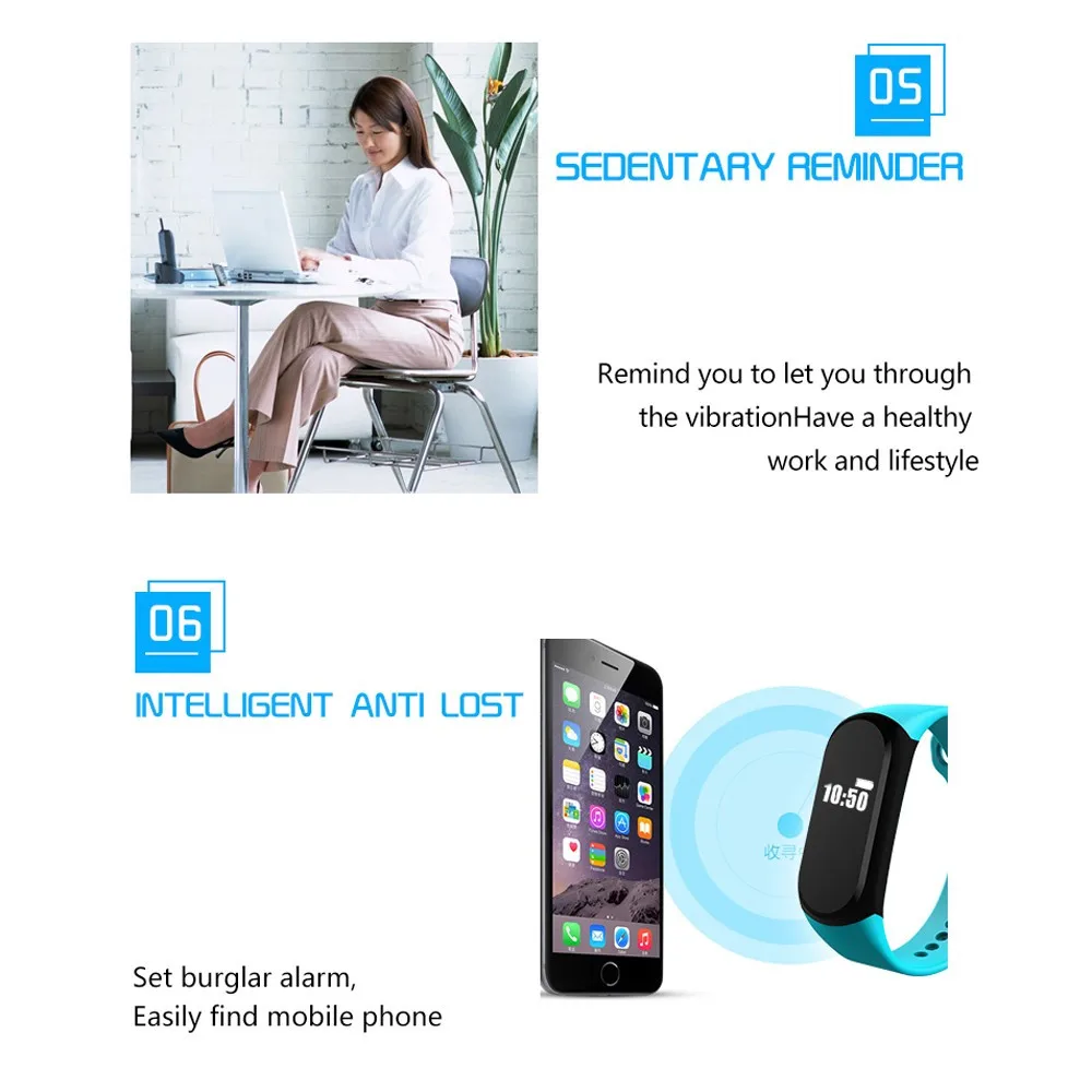 Умные наручные часы A16 с Bluetooth браслет для мониторинга здоровья пульсометр