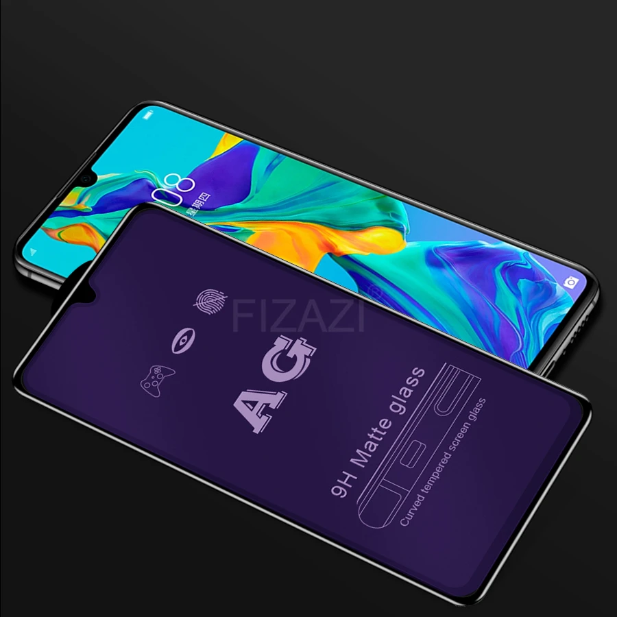 Полное покрытие матовое закаленное стекло для Huawei P20 Pro P30 Lite Mate 20 20X Nova 3 3i защита