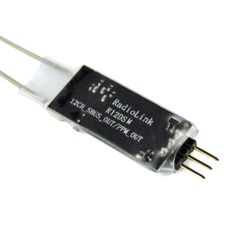 2 4 ГГц радиоприемник R12DSM 12CH RX двойная антенна мини приемник 12 каналов для AT9 AT9S AT10II