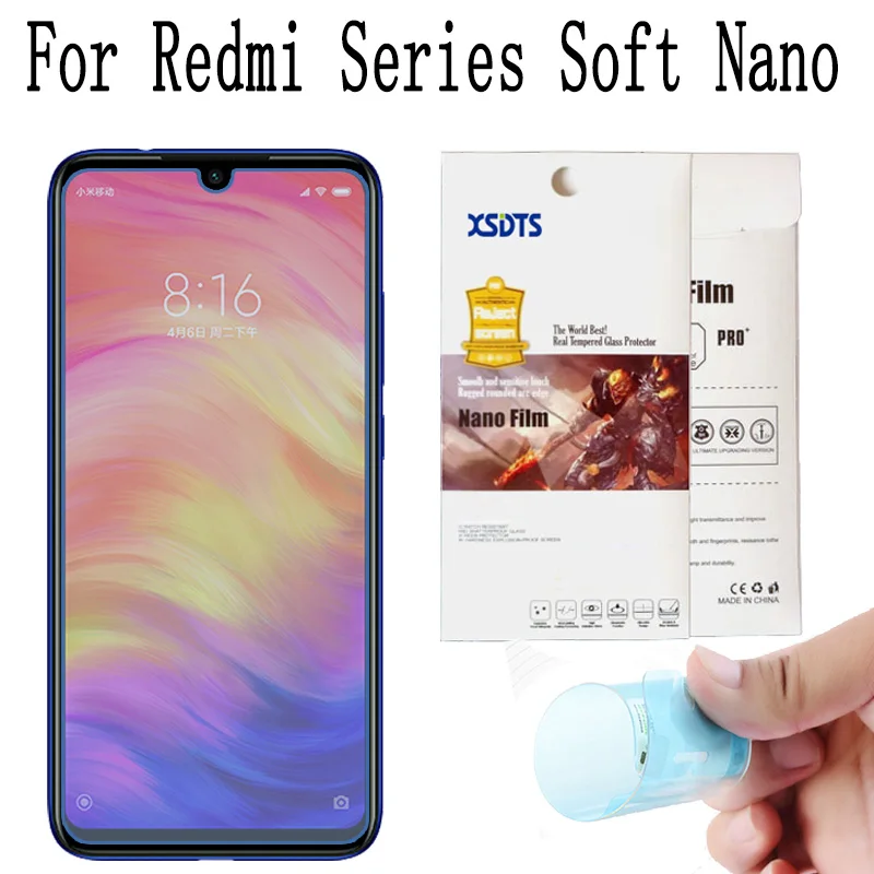 Нано ударостойкая мягкая прозрачная защитная Экран Защитная крышка для Xiaomi Redmi