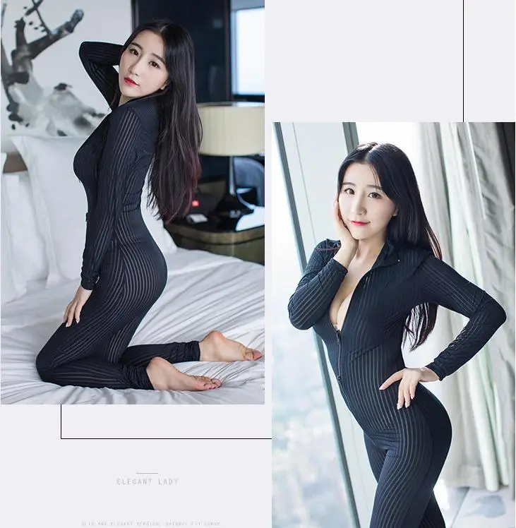 Боди в полоску без косточек с 2 молниями ультратонкое прозрачное боди длинными