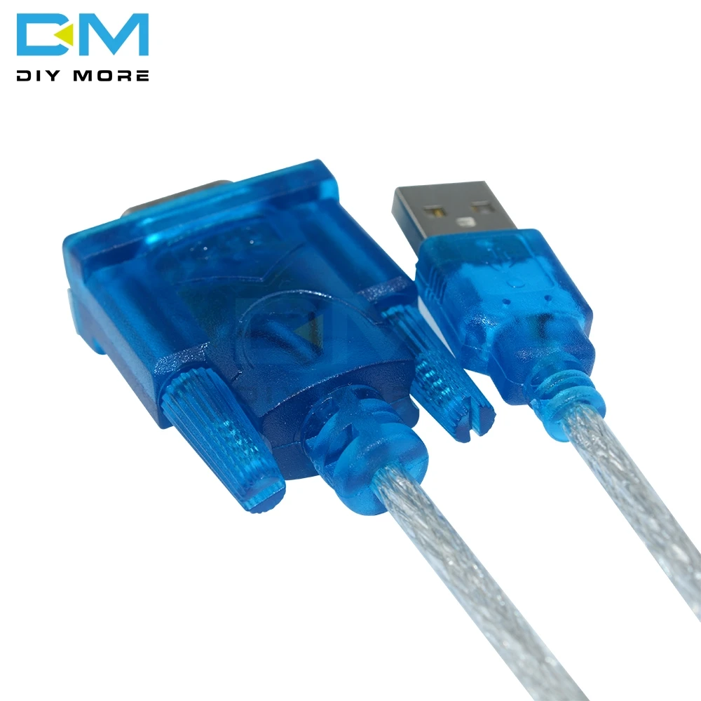CH340 USB к RS232 COM порт Последовательный 9 Pin DB9 Кабель адаптер поддержка Windows7 для ПК КПК gps