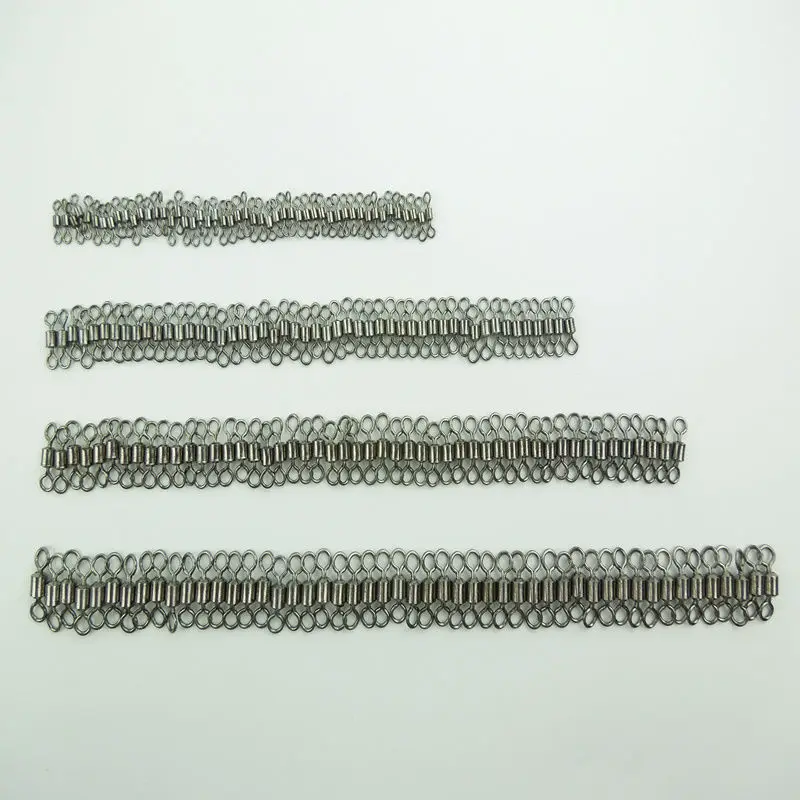 200 шт./лот 2 #4 #6 #10 # роликовые Вертлюги рыболовный разъем антикоррозийный медный