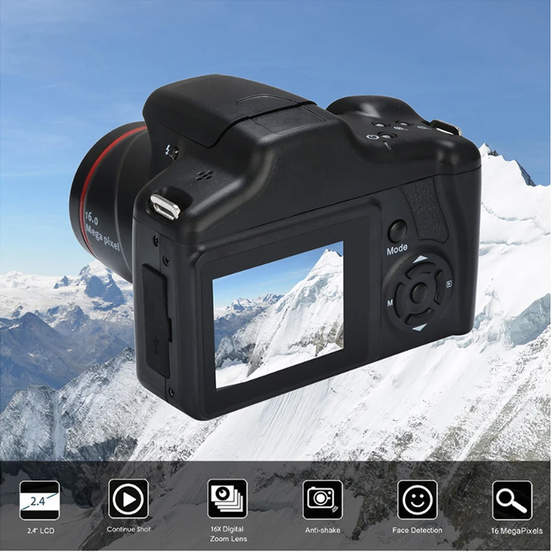 ELRVIKE видеокамера 1080P Photo-Gizli Handheld HD Espia Appareil 16x-Zoom Night-Vision