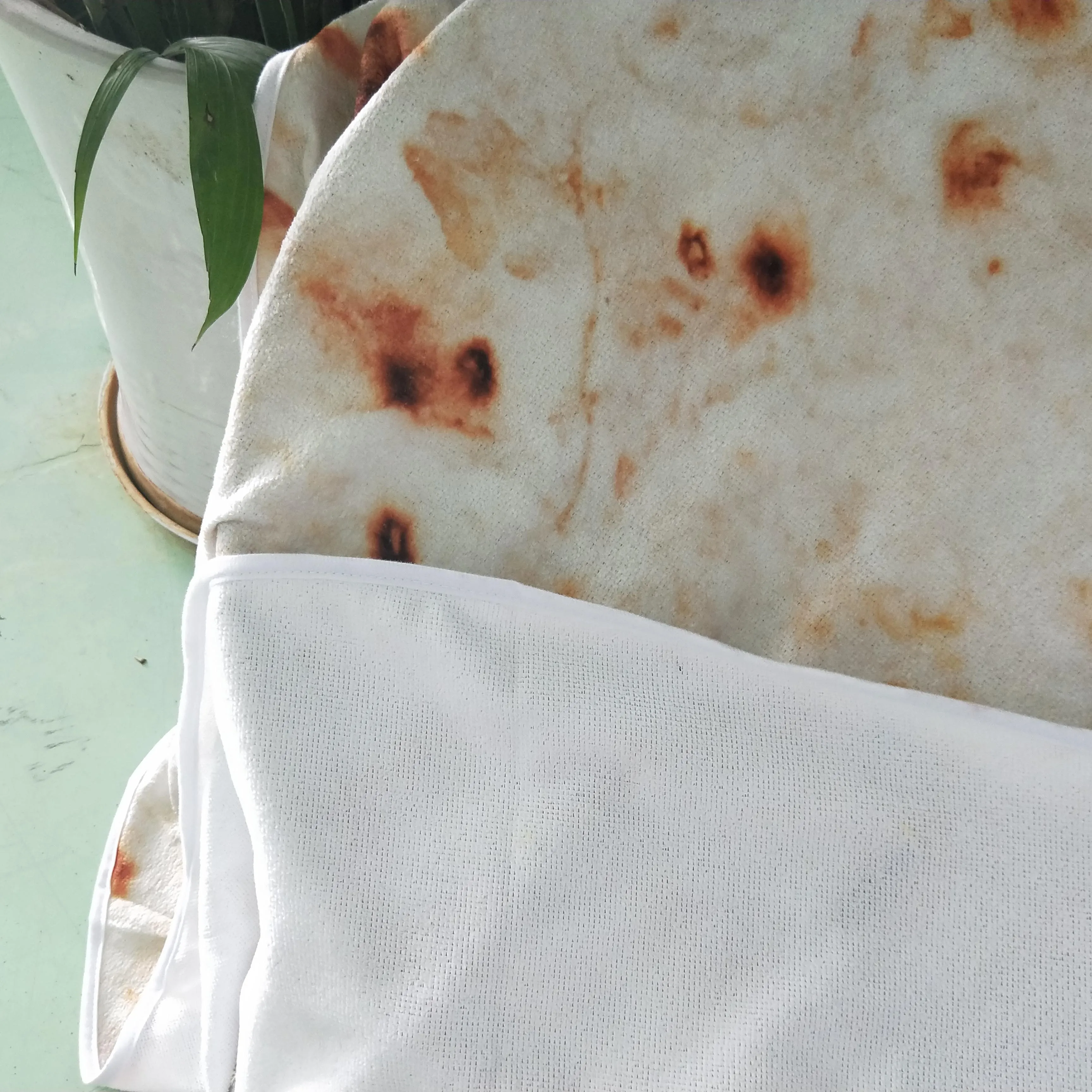 

Comfort Food Creations Burrito Wrap Blanket Perfectly Round Tortilla Throw for