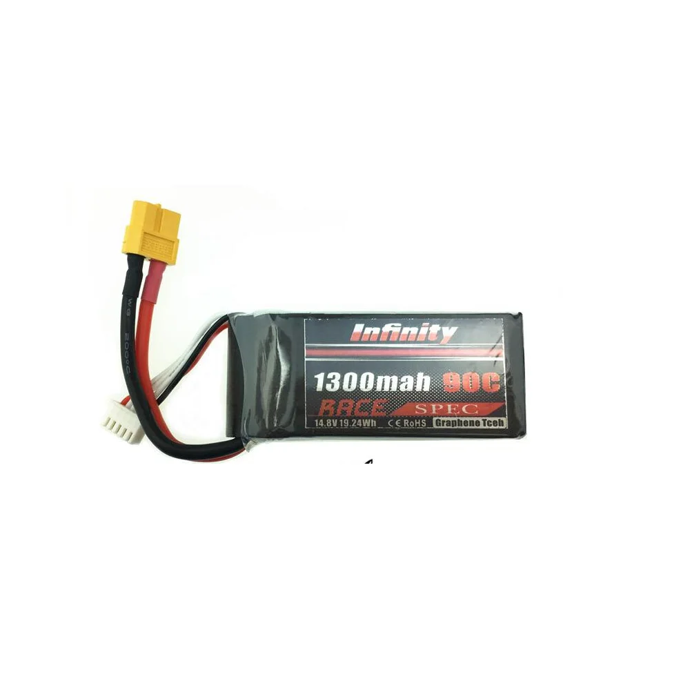 1 шт. бесконечная аккумуляторная батарея Lipo 14 8 в 1300 мАч 90C 4S1P для RC самолета Quapcopter