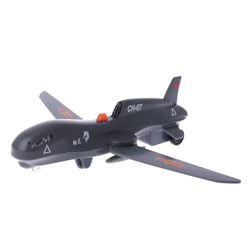 Мини военный вертолет Дрон модель потяните назад игрушка звук свет 3D автомобиль