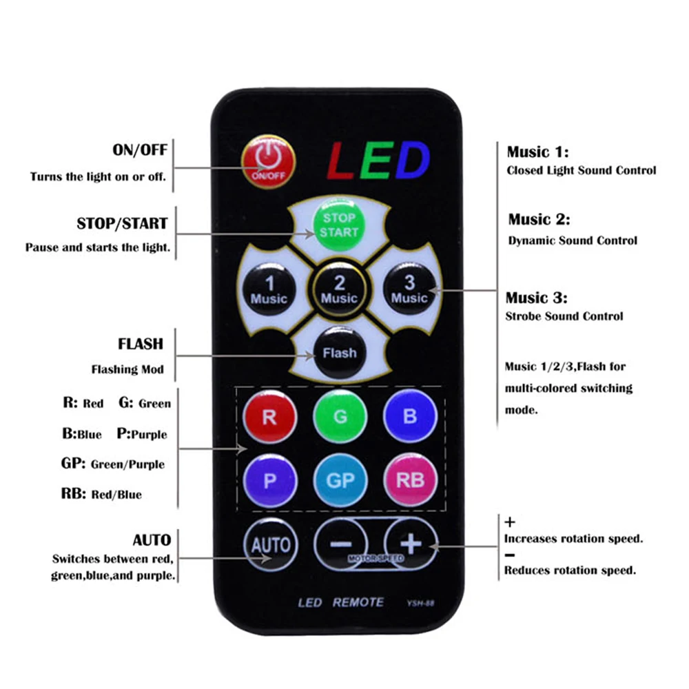 USB 6 Вт заряжаемый DJ диско-шар Lumiere 4 цвета лазерный проектор с звуковой активацией