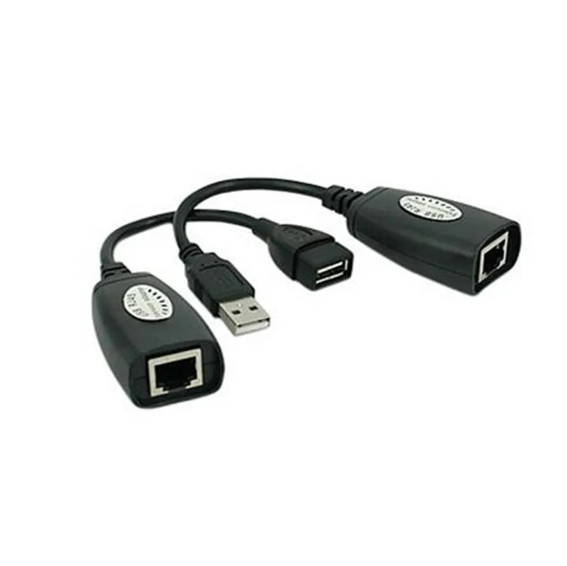 Удлинительный адаптер LBSC 150 футов USB 2 0 к RJ45 Lan удлинитель кабеля Cat5/Cat5e/Cat6 цвет