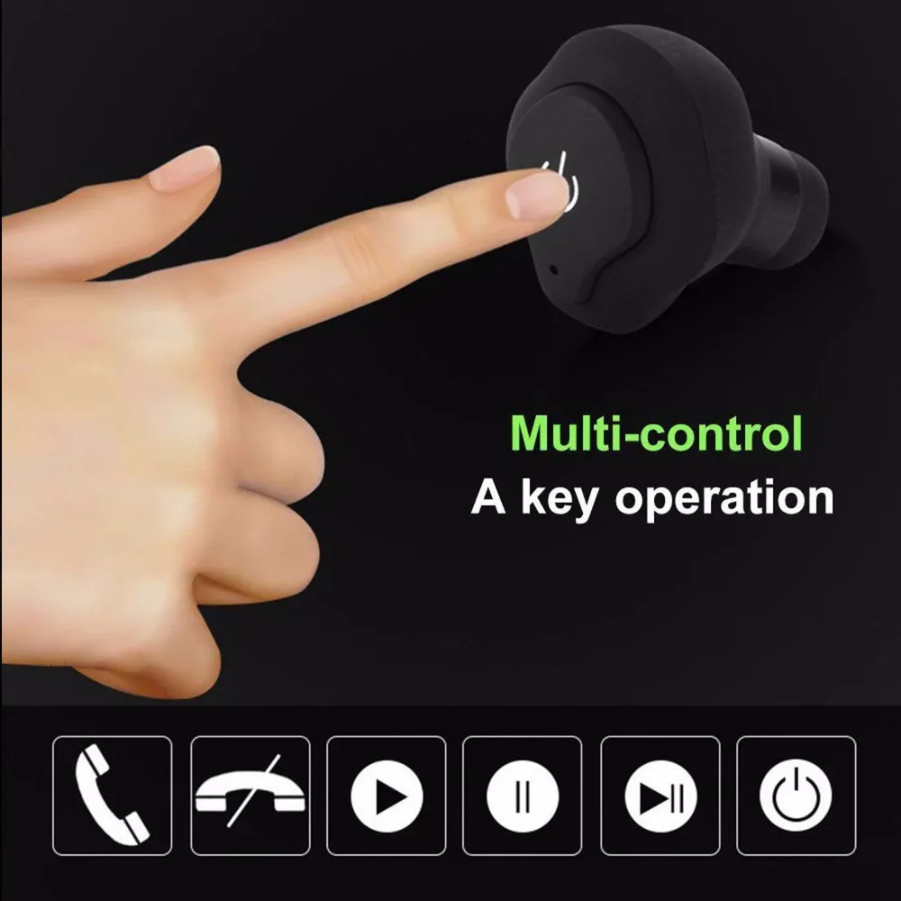 TWS A1 портативные Bluetooth наушники настоящие беспроводные стерео HD связь