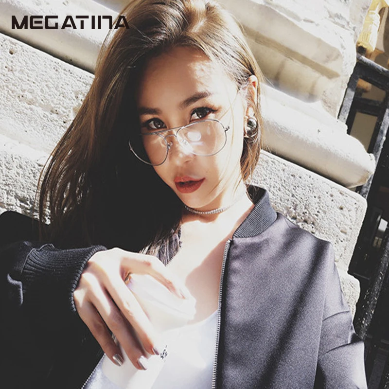 Megatina классическая мужская Авиатор Очки Оправы для женских очков Для женщин мода