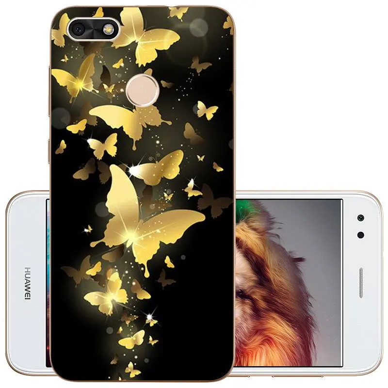 Чехол для huawei P9 Lite Mini с прозрачной рамкой, мягкий силиконовый чехол из ТПУ для huawei Y6 Pro SLA-L22, задняя крышка для телефона - Цвет: P