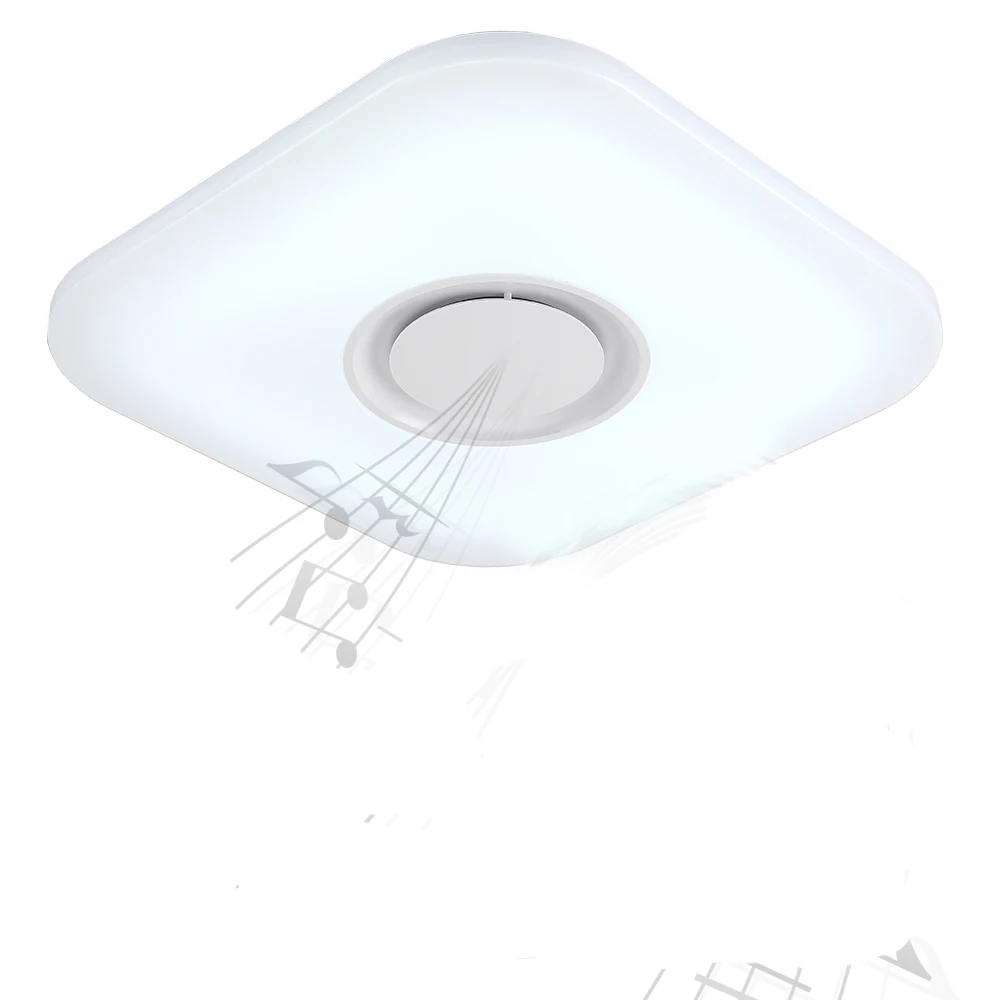 2018 Лучшая цена AC 110 220V 36W LED Музыка потолочный светильник Bluetooth динамик