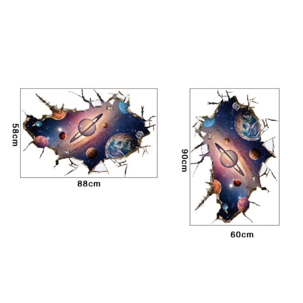 Самодельная настенная 3D наклейка с планетами виниловые настенные наклейки