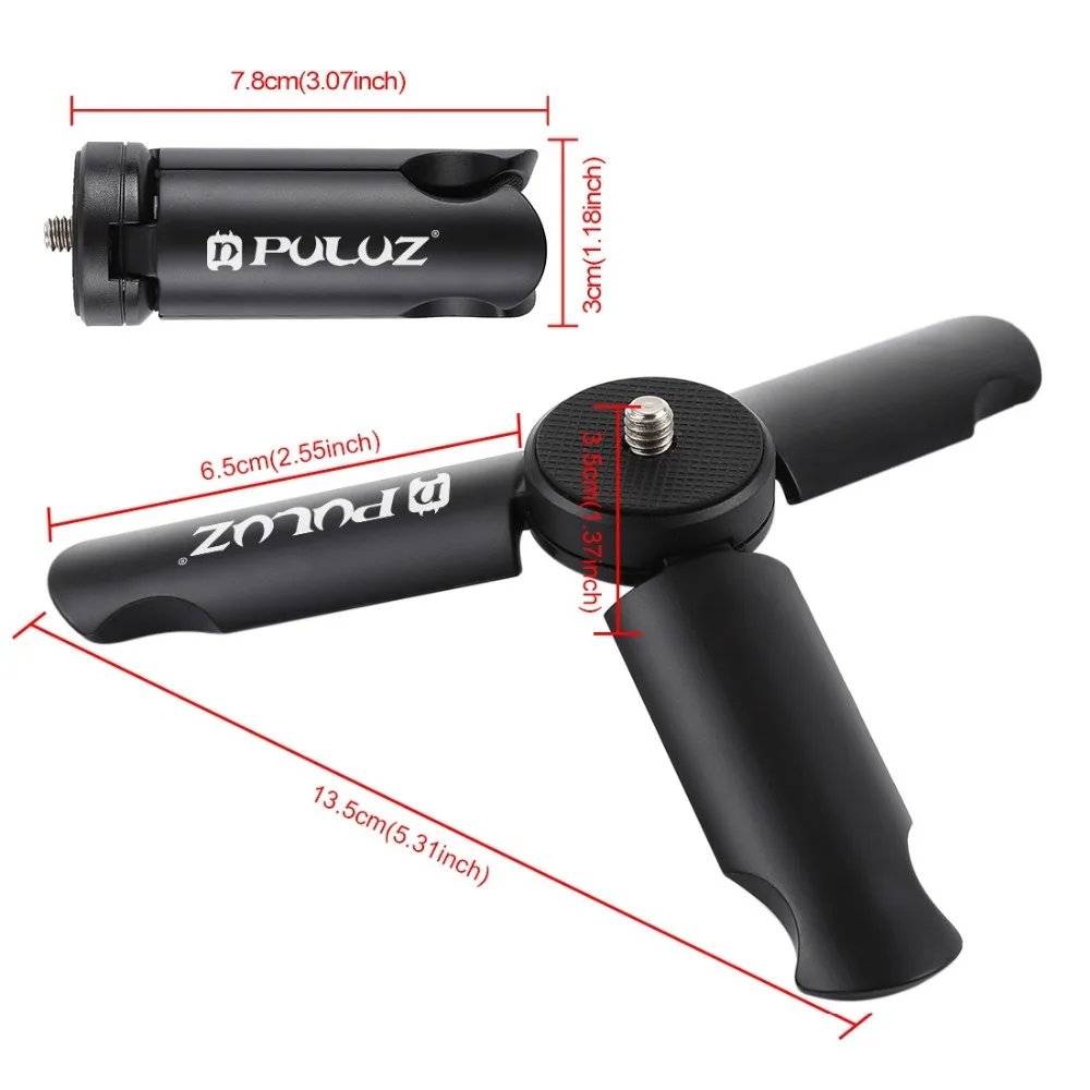 Штатив для смартфонов PULUZ портативный складной пластиковый мини-штатив + ручной