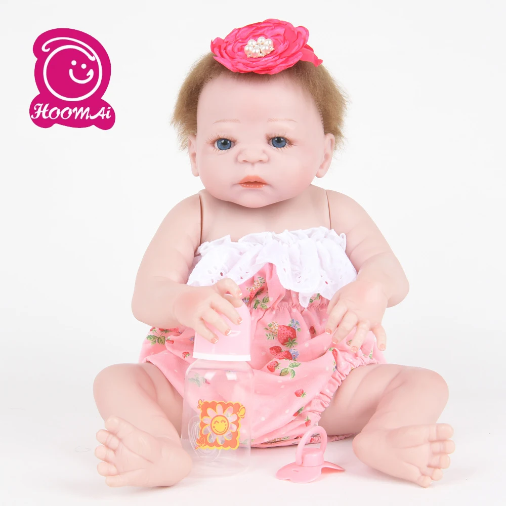 Полностью силиконовые куклы Reborn Baby Girl мягкие виниловые настоящее нежное