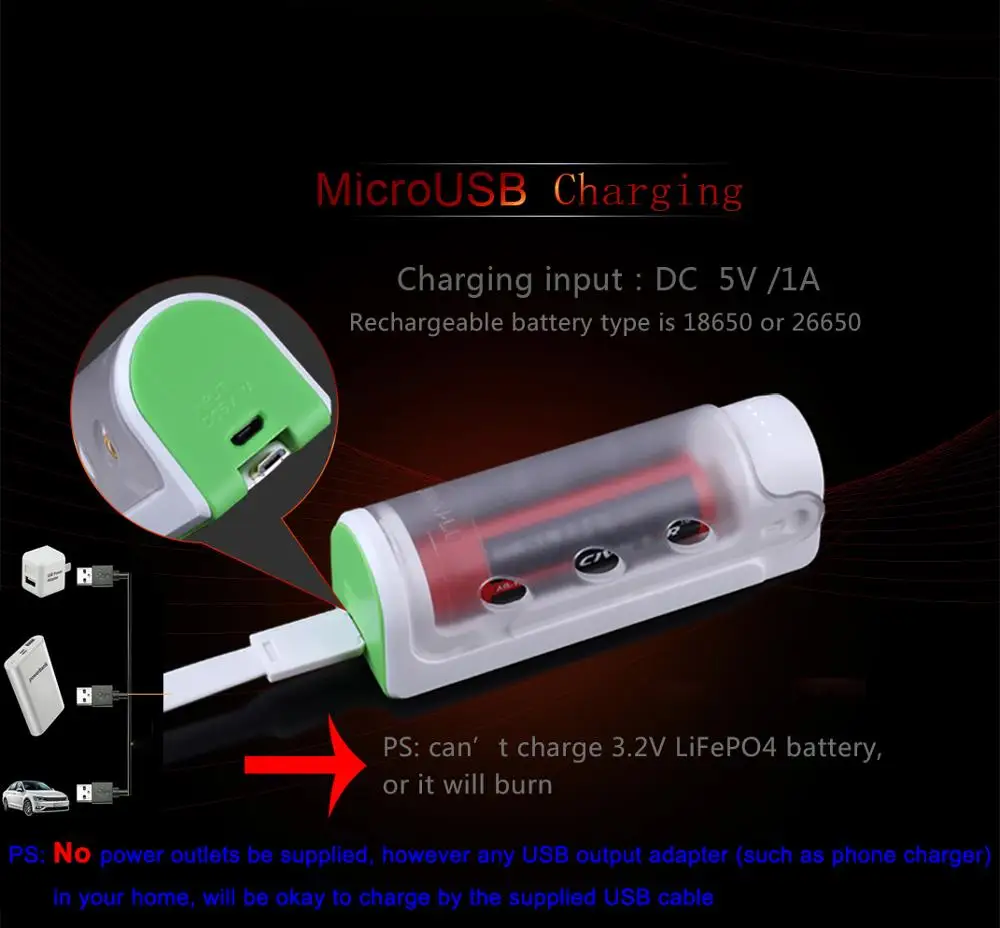 Многофункциональное зарядное устройство для аккумуляторов 18650 внешний