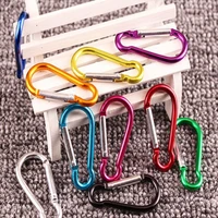 1pc aluminum carabiner key chain clip outdoor camping keyring snap hook water bottle buckle travel kit