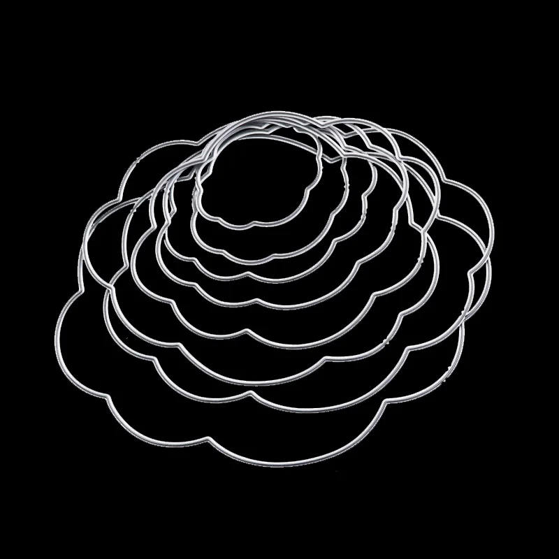 Oval Dies Layering Cutting Die Frame Metal dies Lace die for DIY Scrapbooking Photo album Paper card decoration | Дом и сад