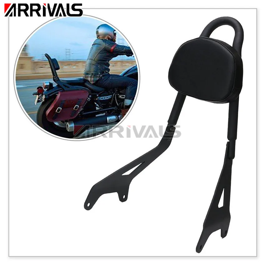 Мотоцикл черный спинки Pad & Sissy бар багажная стойка набор для Yamaha Star Bolt XVS950 2014 17 16 15|