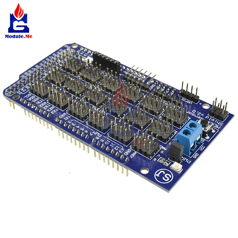 Датчик Mega Shield V2.0 V2 для Arduino ATMEGA 2560 R3 1280 ATmega8U2 ATMEL AVR|atmel avr|arduino sensor shieldshield for arduino |