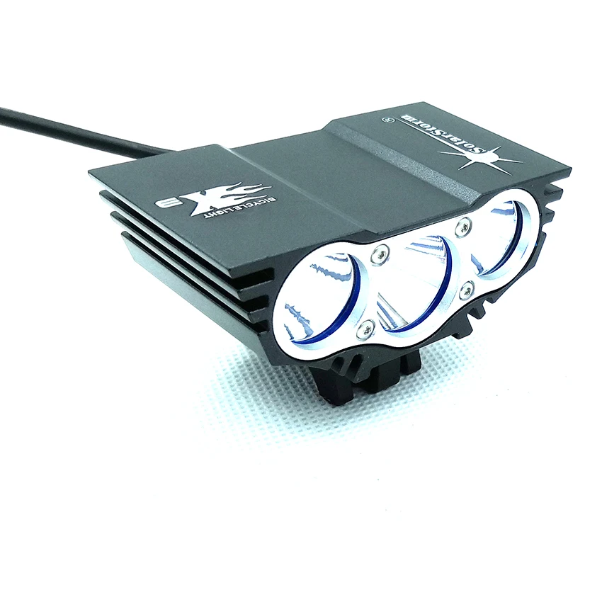 Светодиодный водонепроницаемый фонарь Luz Par 3xT6 с аккумуляторной батареей